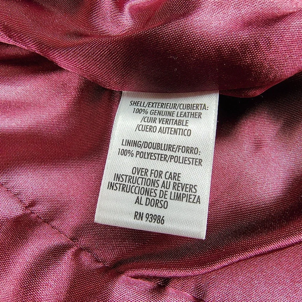 Petite Sophisticate Suede Leather Jacket Women Small‎ Merlot Full Zip Lined